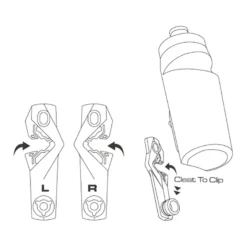 Birzman Cleat Water Bottle Set - Bidon Vélo -Promos Cyclarius Magasin birzman cleat water bottle set bidon velo detail 3