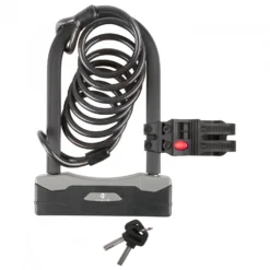 M-Wave Bügelschloss Mit Spiralgabel B & S - Antivol Vélo -Promos Cyclarius Magasin m wave buegelschloss mit spiralgabel b s antivol velo