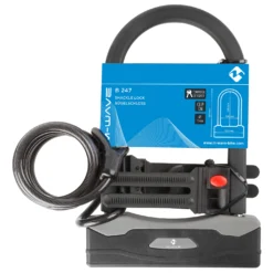 M-Wave Bügelschloss Mit Spiralgabel B & S - Antivol Vélo -Promos Cyclarius Magasin m wave buegelschloss mit spiralgabel b s antivol velo detail 2